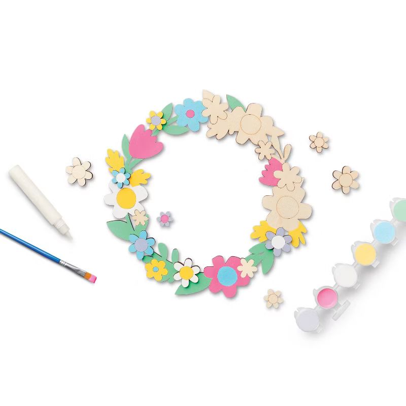 Paint-Your-Own Wood Wreath Kit - Mondo Llama™ | Target