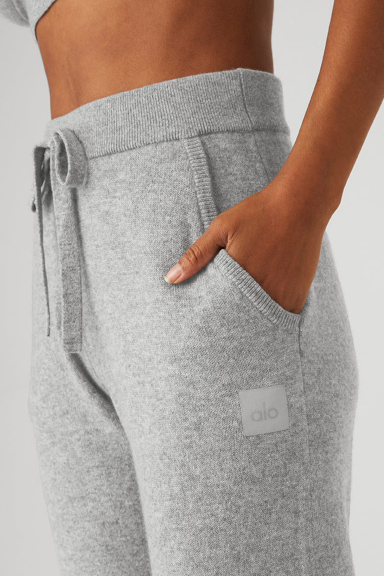 High-Waist Cashmere Jet Set Pant | Alo Yoga (US)