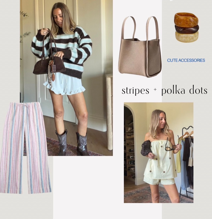stripes + polka dots 

 #LTKgrwm #LTKootd