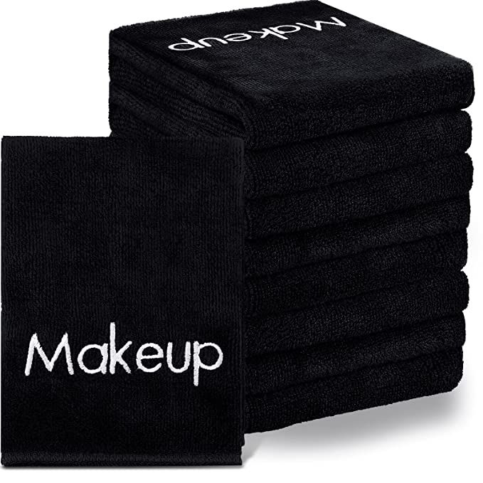 20 Pack Makeup Washcloths Microfiber Makeup Remover Towels 13x13 Inch Reusable Cotton Makeup Remo... | Amazon (US)