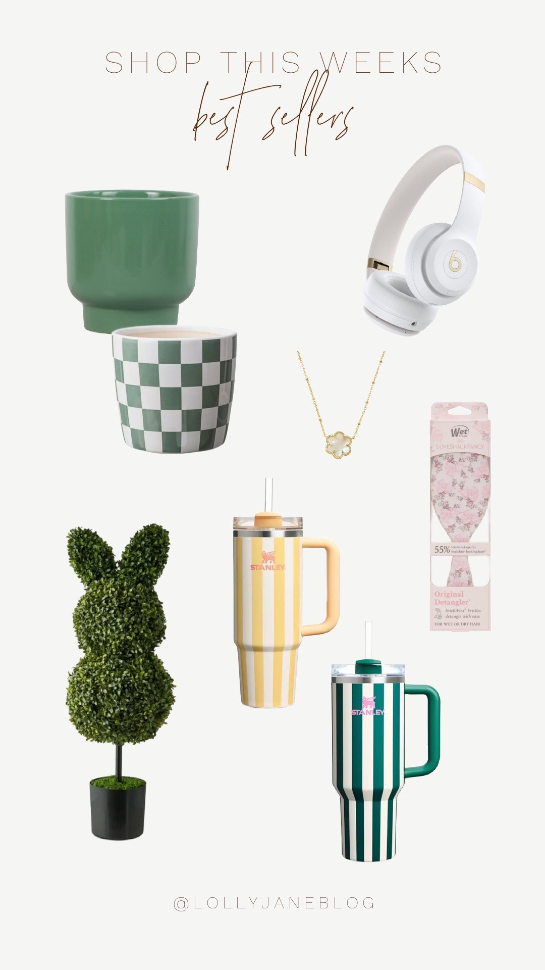 Shop this weeks best sellers!! 💕

Spruce up your life with the best finds from Walmart, Target, Dick’s Sporting Goods, and Amazon! From chic vases to stylish Beats headphones, elevate your style with a stunning Kendra Scott necklace, and add a touch of charm with a cute bunny topiary. Stay hydrated and trendy with Stanley Tumblers, and keep your hair flawless with a floral Wet Brush. Everything you need for beauty, comfort, and style, all in one place! #HomeDecor #StyleEssentials #ShopSmart #VibesOnVibes #SpringRefresh

#LTKSeasonal #LTKStyleTip #LTKHome