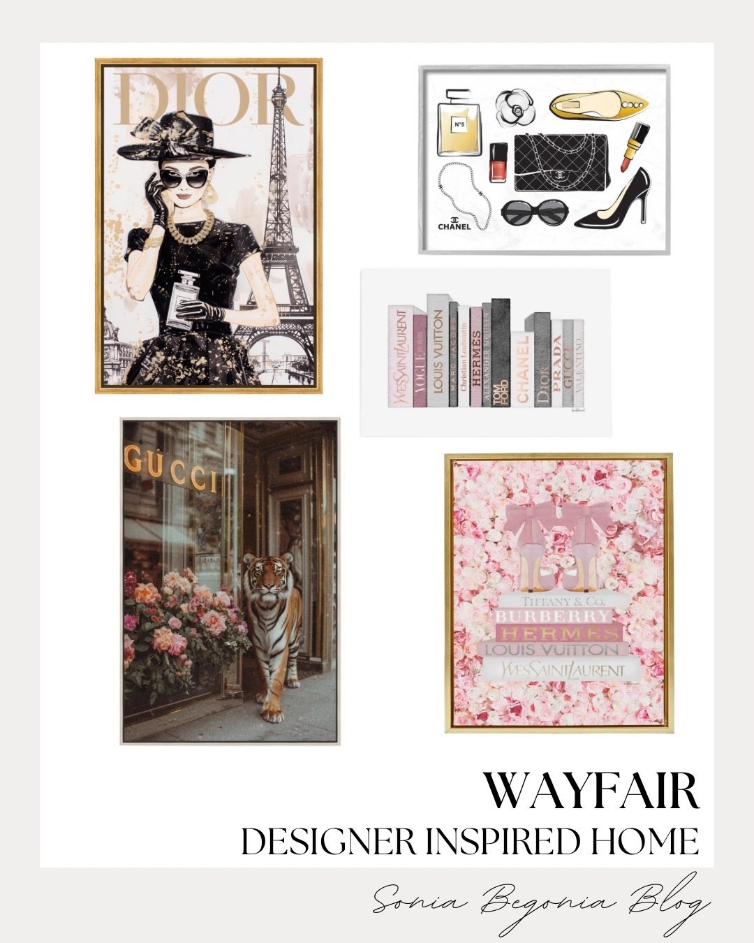 Wayfair Designer Art! ✨

Elevate your home aesthetic with these chic, designer-inspired canvas finds from Wayfair! 🖼️

I am obsessed with the high-fashion, glamorous vibe of these art pieces. From the Parisian-inspired Dior sketch and iconic designer book stacks to the bold Gucci tiger storefront and floral vanity prints, these additions bring instant sophistication. I love how the neutral tones and gold accents create a curated, polished look that is perfect for any office or glam room refresh!

#WayfairHome
#DesignerInspired
#WallArt
#HomeDecor
#WayfairFinds
#GlamHome
#InteriorDesign
#AestheticHome
#GoldDecor
#HomeStyling
#LTKHome
#WayfairStyle
#HomeRefresh
#ChicHome
#BudgetFriendly

#LTKHome