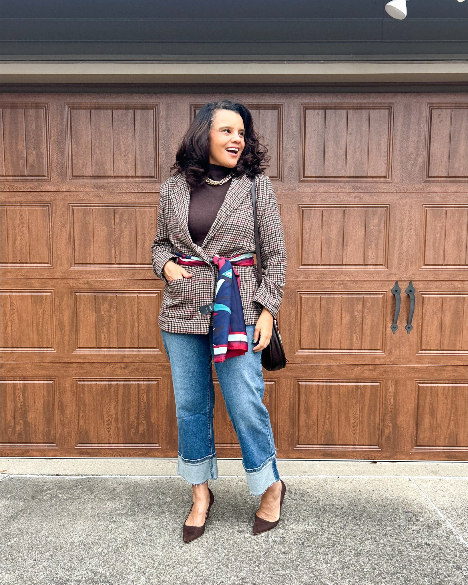 I am totally feeling this look! There has been so many amazing reviews about these jeans from Walmart and let me tell you they live up to the hype! Many washes are on sqle for $15! Get yours while you can! #fallfashion #plaidblazer #midsizefashion #walmartfinds #walmartdenim 

#LTKMidsize #LTKOver40 #LTKCyberWeek