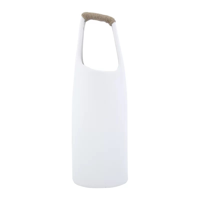 Berin White Stoneware Table Vase | Wayfair Professional