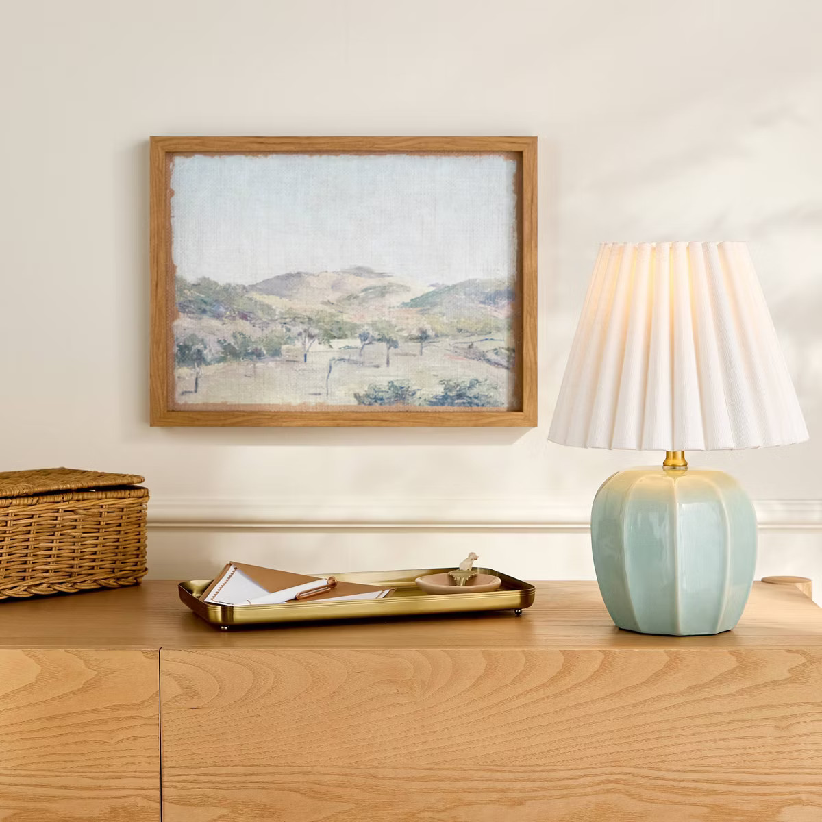 Ceramic Accent Table Lamp with Scallop Shade - Hearth & Hand™ with Magnolia | Target