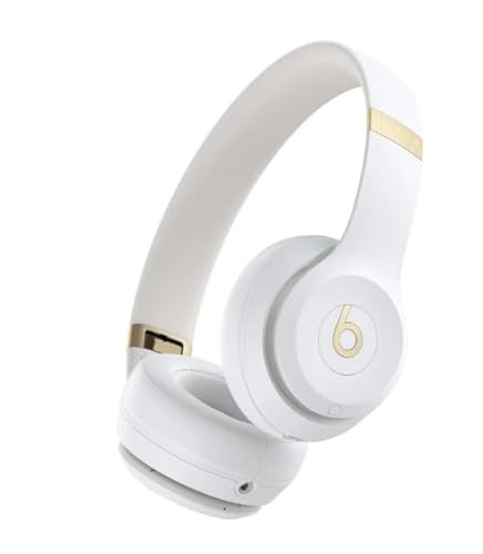 Beats Solo 4 - Wireless Bluetooth On-Ear Headphones, Apple & Android Compatible, Up to 50 Hours of Battery Life - Warm White (Renewed) | Amazon (US)