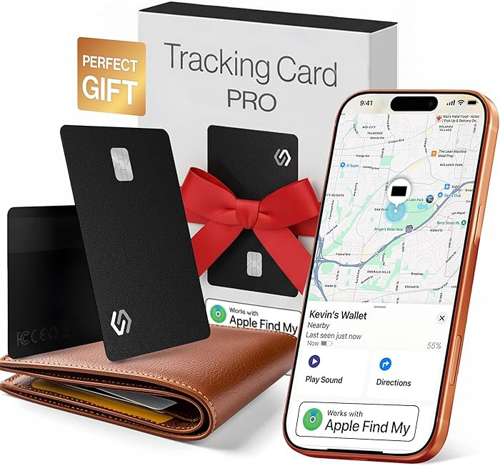 SPOTMINDERS Christmas Stocking Stuffers for Men Apple MFi Certified Credit Card Wallet Tracker PR... | Amazon (US)