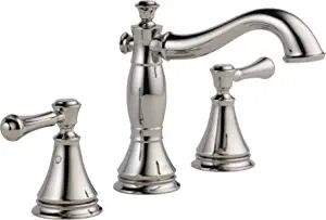 Delta Faucet Cassidy Widespread Bathroom Faucet 3 Hole, Bathroom Sink Faucet, Metal Drain Assembl... | Amazon (US)
