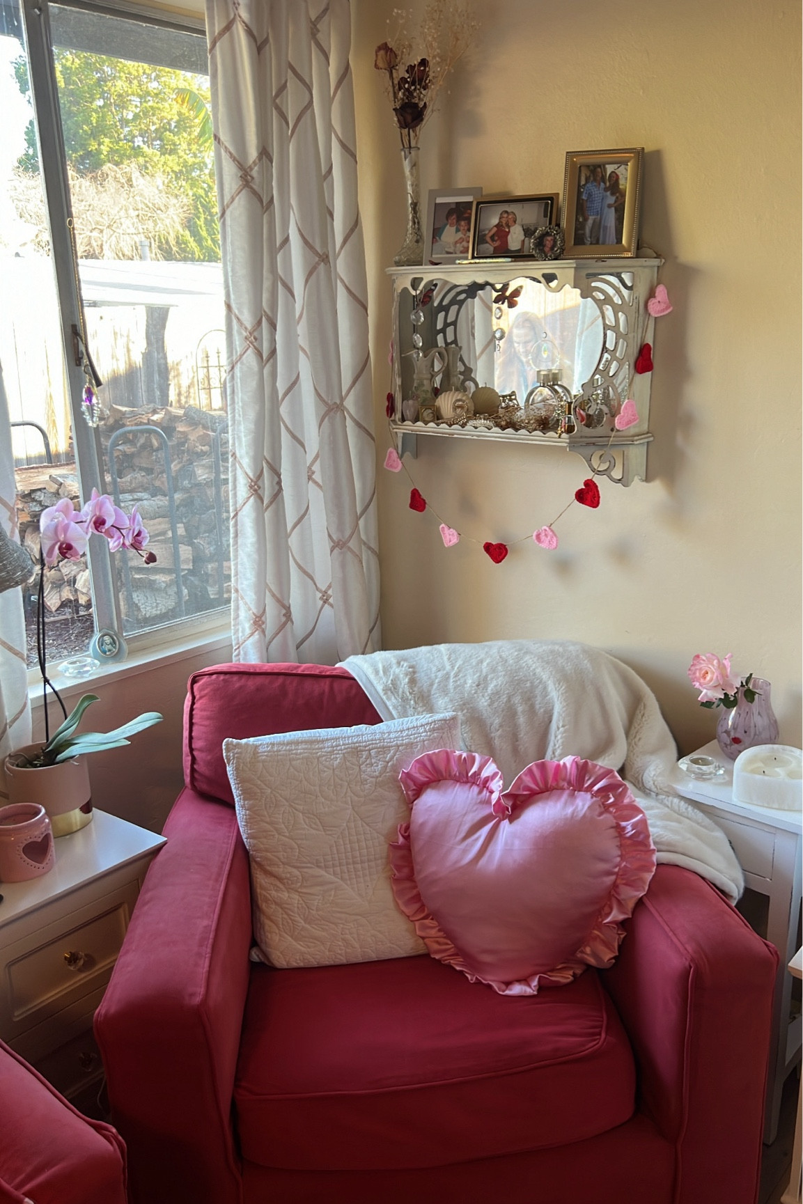 A little touch of Valentines Love Chair 

#valentinesdecor 

#LTKSeasonal #LTKHome