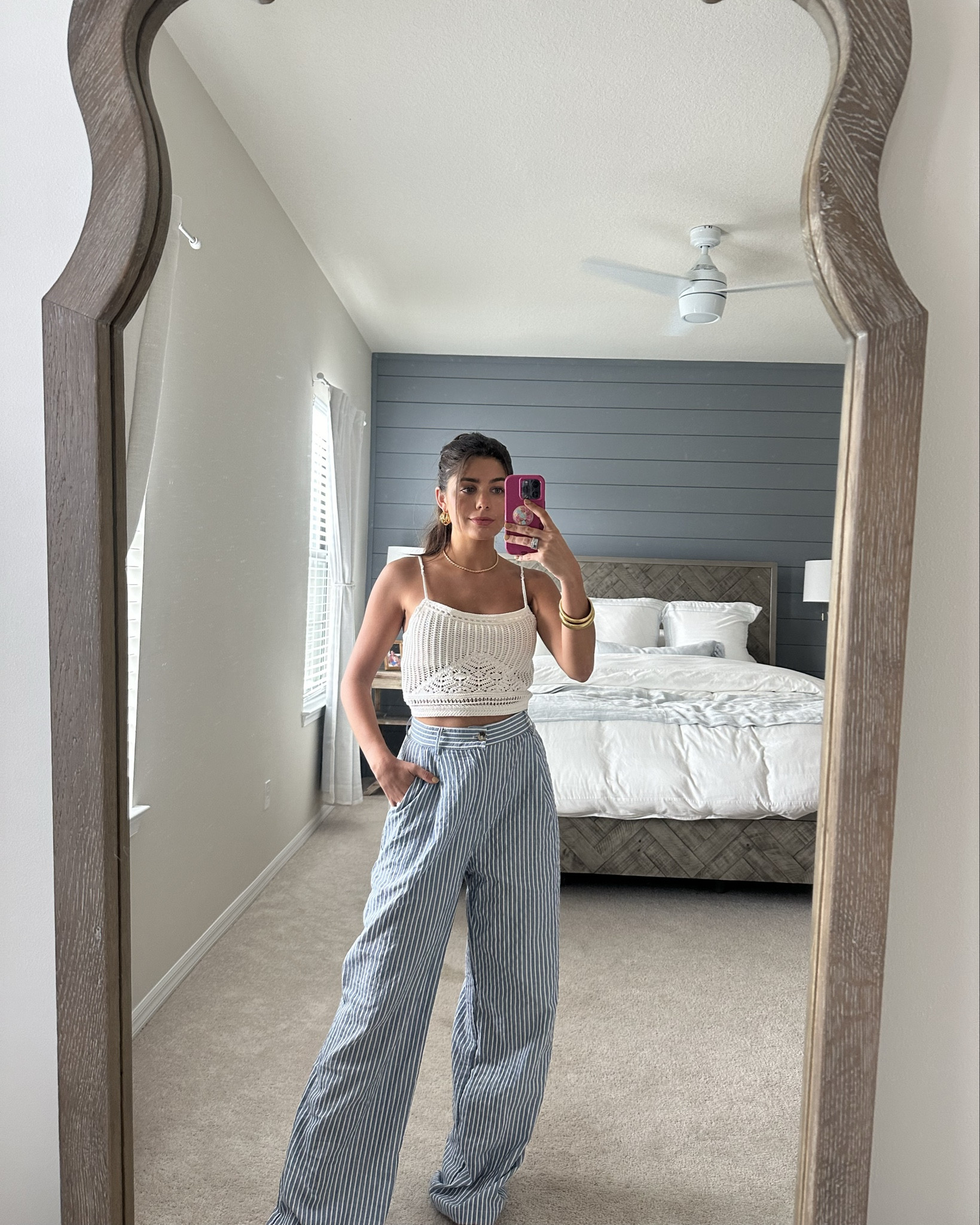 Summer outfit of the day - MDW ootd inspo // Love these striped pants, such a staple piece for summer! 🇺🇸⚓️🐚

#LTKStyleTip #LTKSeasonal