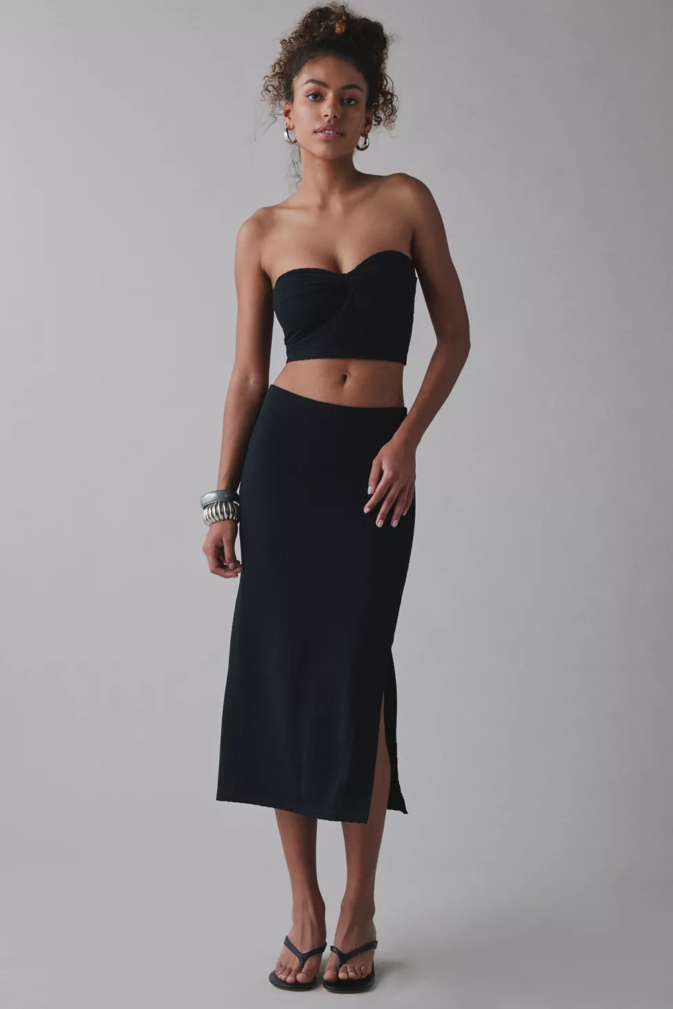 UO Oasis Knit Tube Top & Midi Skirt Set | Urban Outfitters (US and RoW)