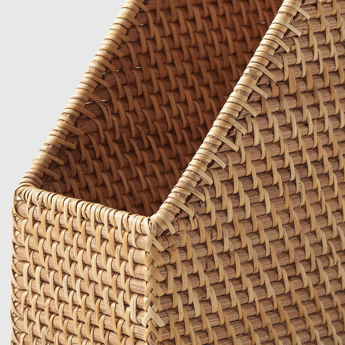 Marie Kondo Ori Rattan Magazine File | The Container Store
