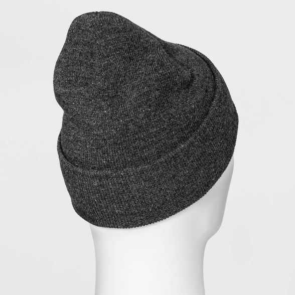 Knit Beanie - Goodfellow & Co™ Charcoal Heather One Size | Target