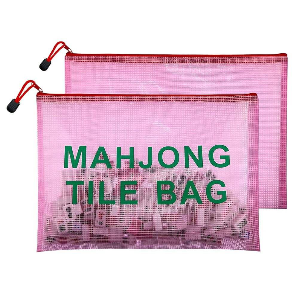 2Pack Mahjong Tile Bag, Case for American Mah jong Set, Mahjong Gifts Accessories, Card Holder Bo... | Amazon (US)