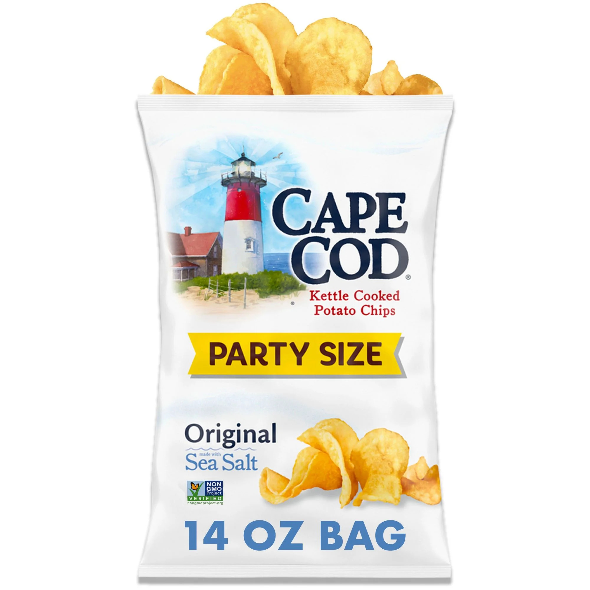 Cape Cod Potato Chips, Original Kettle Chips, 14 oz Party Size | Walmart (US)
