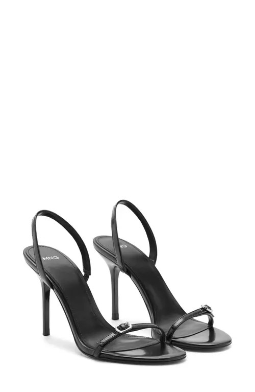 MANGO Slingback Sandal in Black at Nordstrom, Size 9Us | Nordstrom