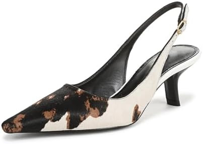 DOEYG Pointed Toe Kitten Heels for Women Slingback Heels Pumps Dressy Stiletto Heel Pumps Low Hee... | Amazon (US)