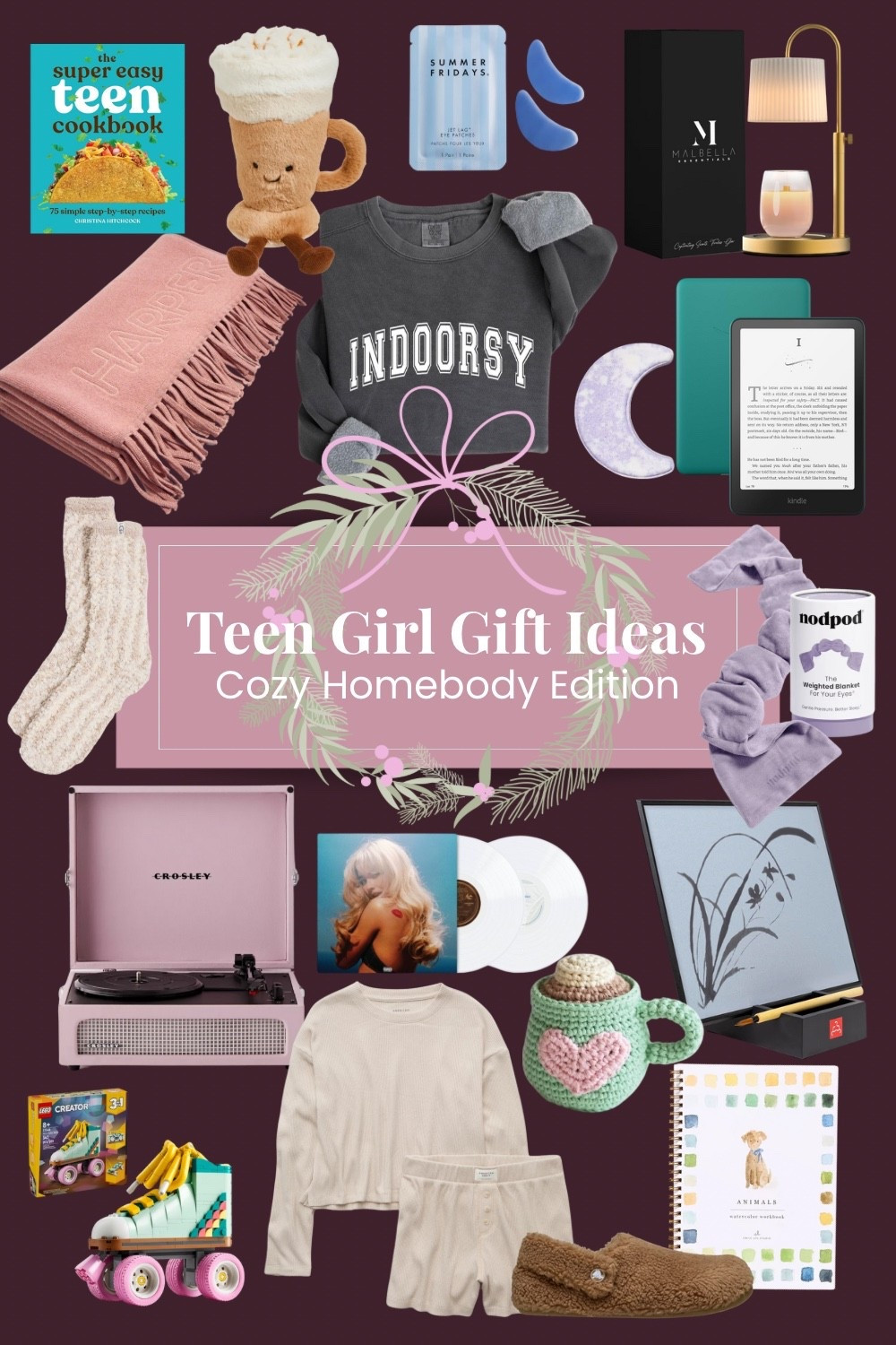 For the girl who would rather be cozy at home than anywhere else ☕🕯️
This Homebody Teen Girl Gift Guide is packed with all the soft, sweet, and creative finds that make the perfect cozy-day gifts.

Whether she loves curling up with a book, crafting something new, or just relaxing in her favorite lounge set, these are gifts she’ll actually use and adore. From UGG socks, personalized blankets, and a Jellycat hot cocoa plush to a Kindle, candle warmer, teen cookbooks, and art kits, this guide has a little something for every type of homebody.

💫 Highlights:
	•	Cozy accessories: UGG socks, warm blanket, candle warmer, bath bombs
	•	Creative fun: art kits, crochet set, LEGO, watercolor book
	•	Relaxation gifts: Kindle, Jellycat plush, candle warmer
	•	On-trend finds: colorful record player, loungewear sets, aesthetic décor

These ideas make perfect Christmas gifts, stocking stuffers, or birthday surprises for the teen girl who loves to stay in, bake, read, or just recharge.

Shop all my homebody teen girl gift ideas! They’re cozy, creative, and full of charm — the perfect picks for your favorite homebody.

#TeenGiftGuide #HomebodyTeenGifts #CozyTeenGiftIdeas #TeenGirlGifts #ChristmasGiftGuide2025 #CozyGiftIdeas #GiftsForHer #LTKGiftGuide #HolidayGiftIdeas #HomebodyGifts #TeenChristmasGifts #CozyVibes #GiftGuideForTeens #AestheticTeenGifts #CozyRoomDecor #HolidayGiftGuide2025 #GiftIdeasForHer #HomebodyStyle

#LTKKids #LTKSeasonal