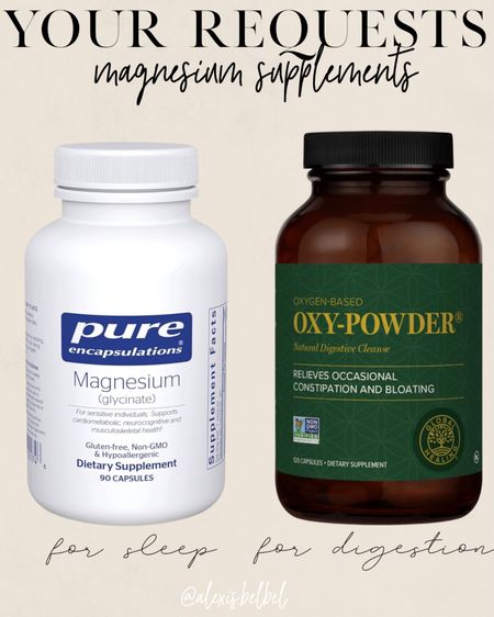 Magnesium I take fir sleep and digestionn

#LTKFindsUnder50 #LTKFindsUnder100