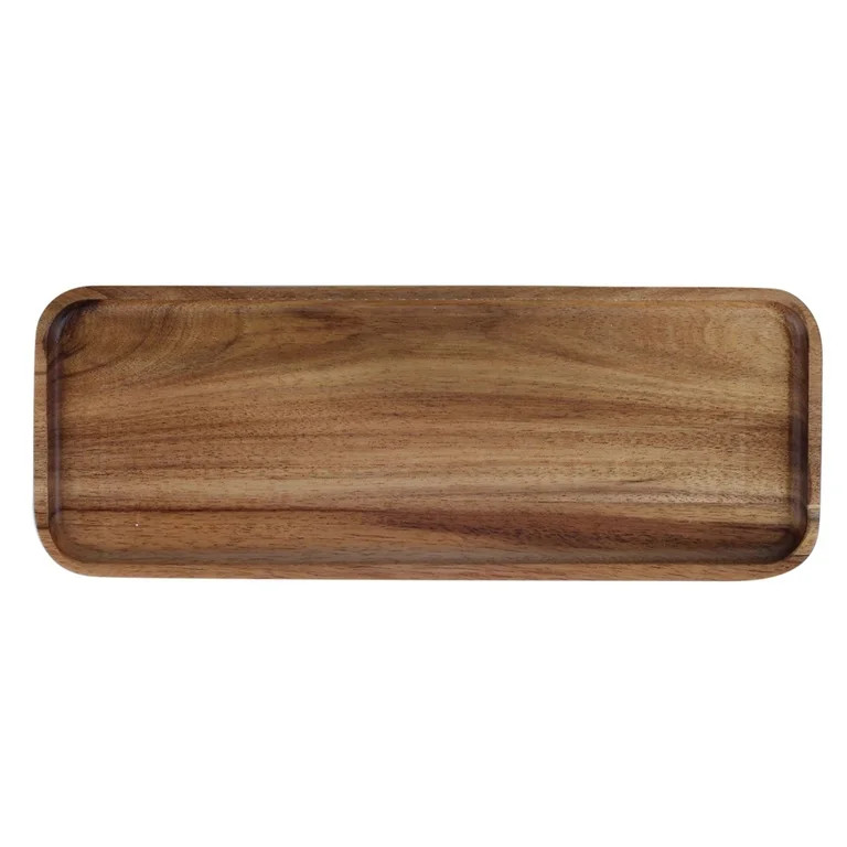 Norbi Wooden Plate Wooden Tray Rectangular Coffee Breakfast Bread Tray Fruit Tray Wooden Tablewar... | Walmart (US)