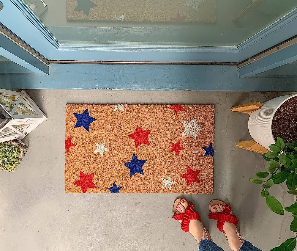 Mat for Under Sink Summer Stars Doormat Summer Doormat Fourth of July Doormat Red White Blue 4th ... | Amazon (US)