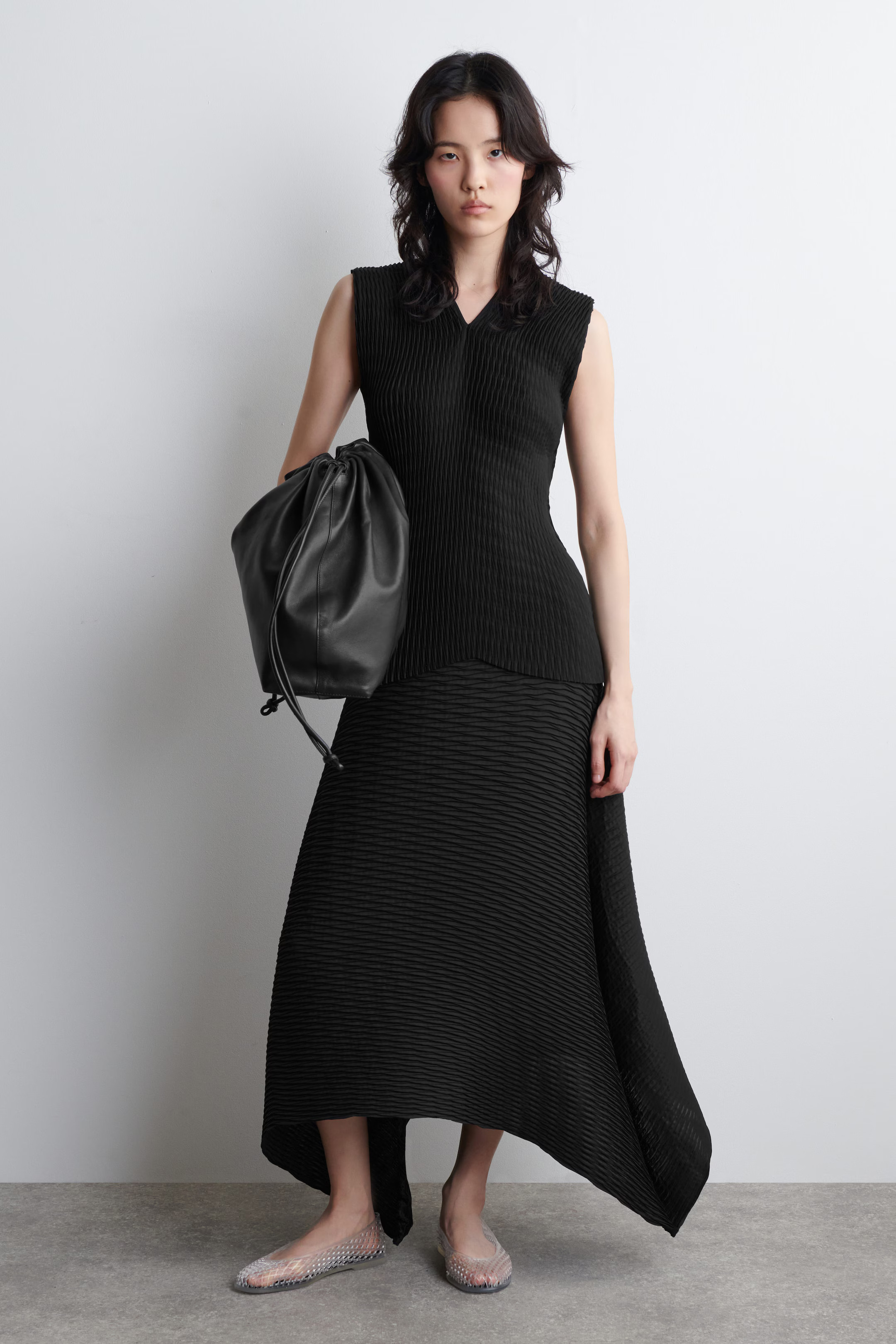 VOLUMINOUS PLEATED MIDI SKIRT | COS (EU)