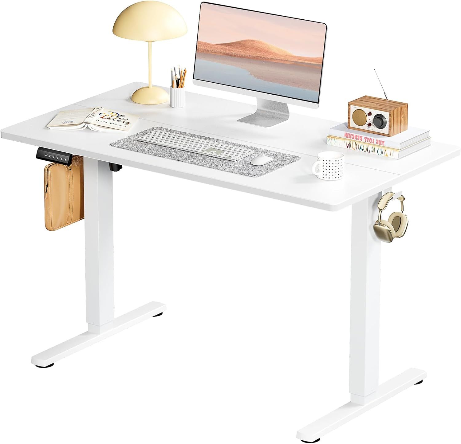 SMUG Standing Desk, Adjustable Height Electric Sit Stand Up Down Computer Table, 40x24 Inch Ergon... | Amazon (US)