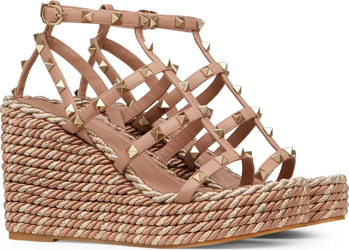 Rockstud Torchon Wedge Sandal | Nordstrom