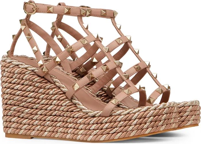 Rockstud Torchon Wedge Sandal | Nordstrom