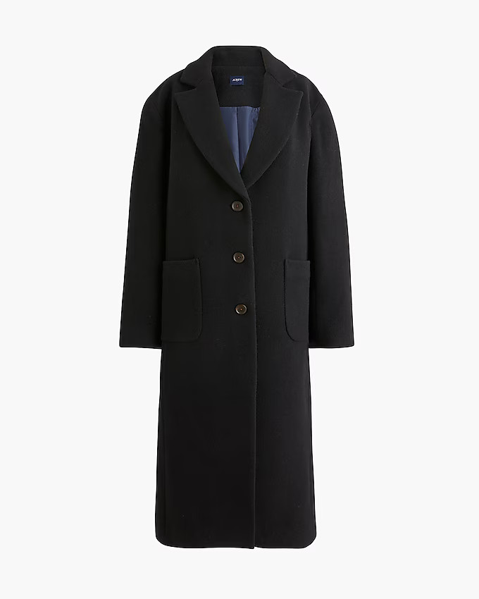 Wool-blend patch-pocket topcoat | J.Crew Factory