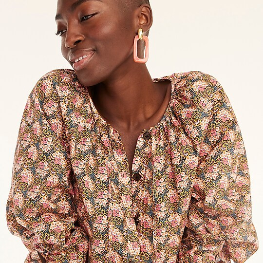 Made-in-Italy acetate rectangle earrings | J. Crew US