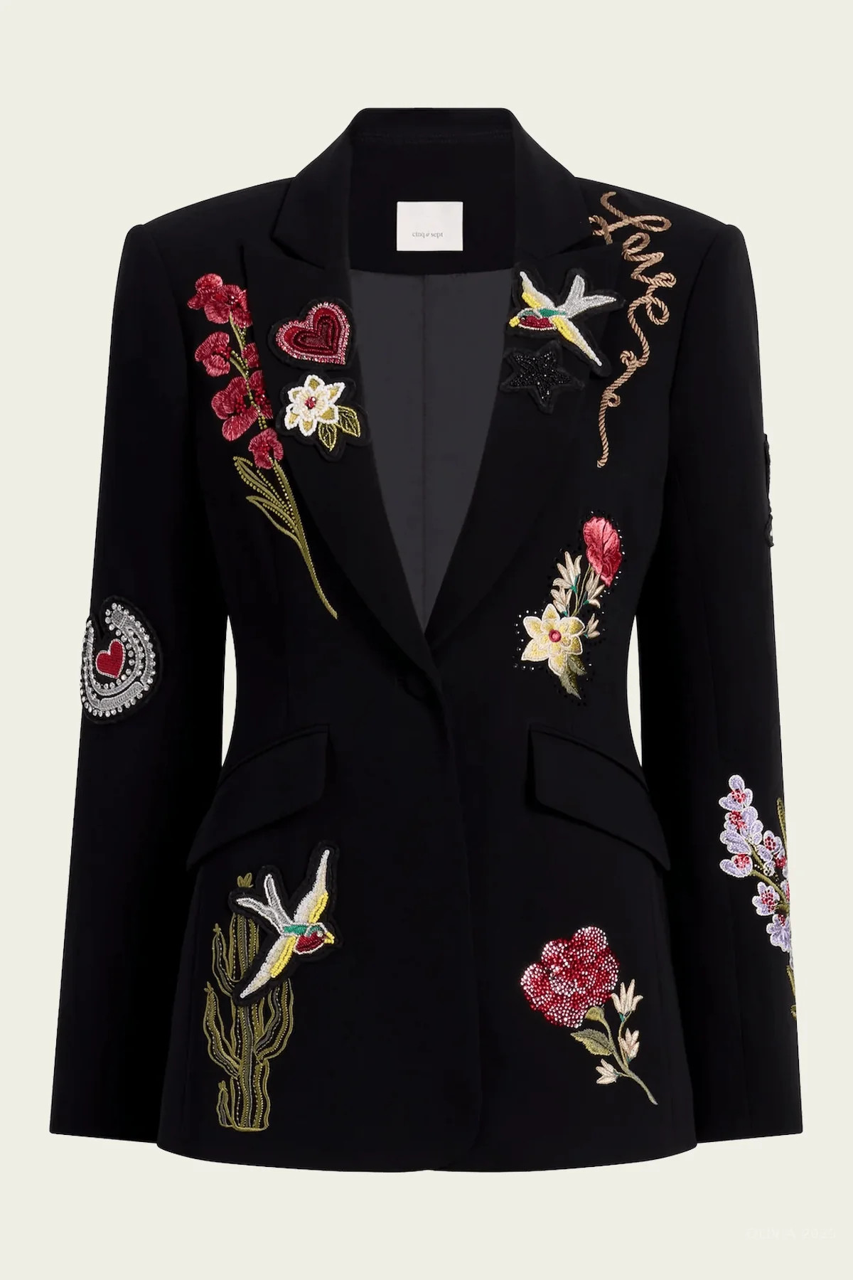 Western Amour Cheyenne Blazer in Black Multi - Black 8 US | Shop Olivia