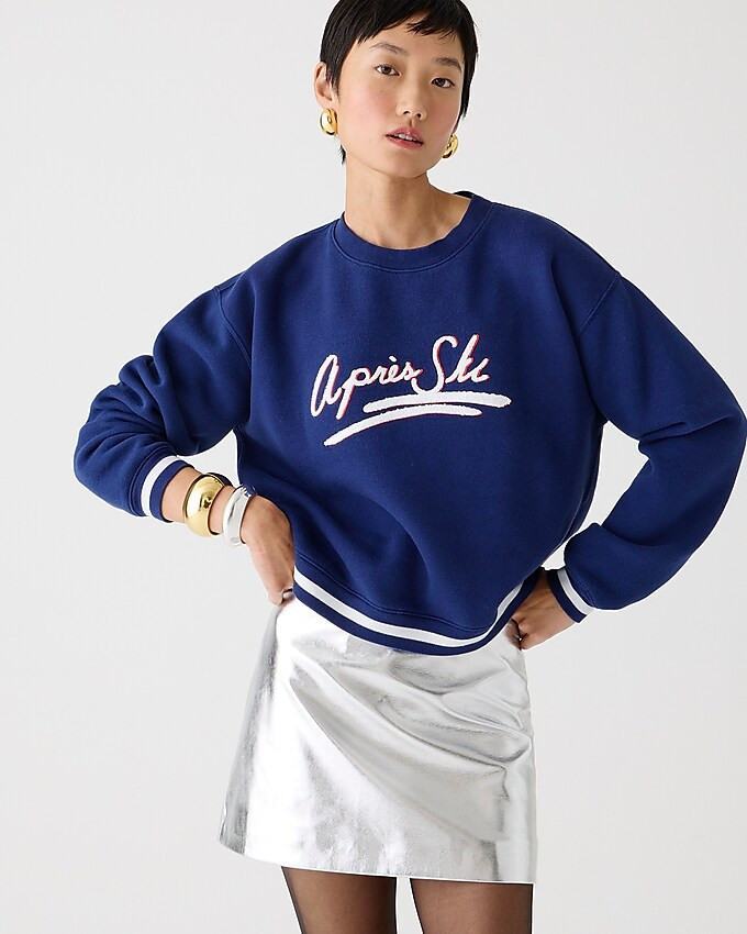 Heritage fleece après-ski graphic sweatshirt | J. Crew US