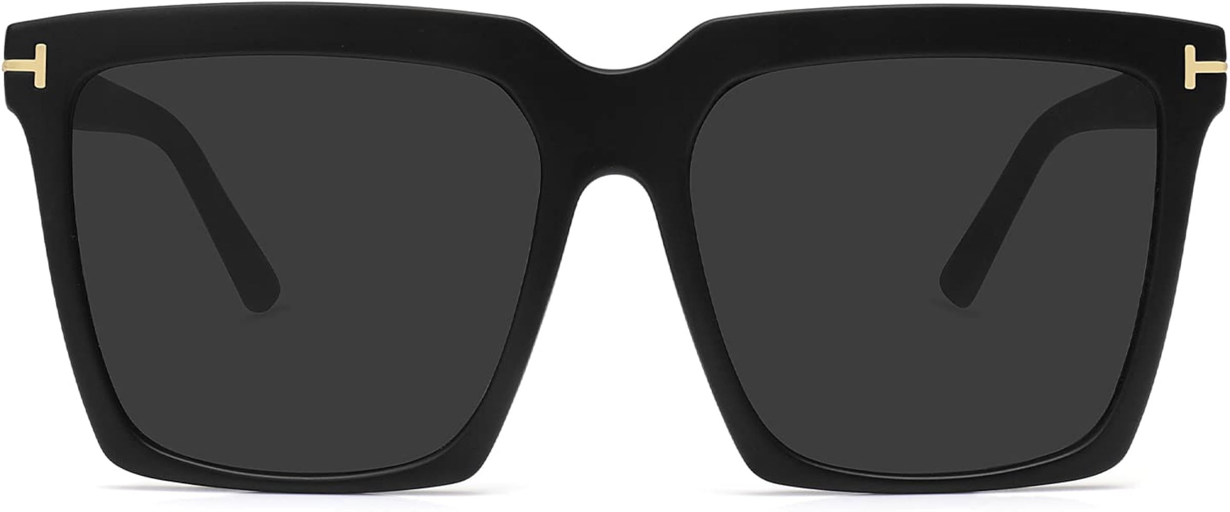 MEETSUN Trendy Oversized Sunglasses for Women Vintage Square Sunglasses UV400 Protection | Amazon (US)