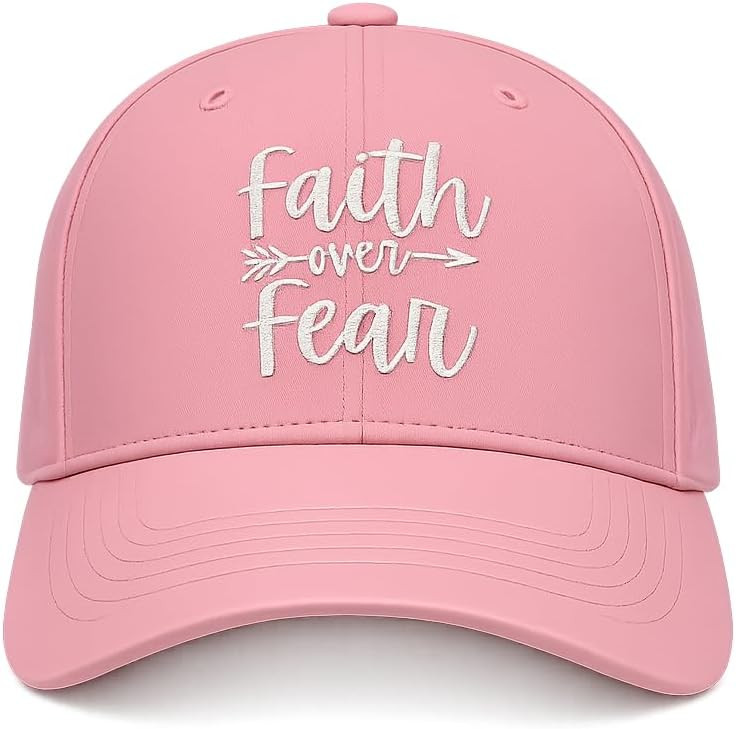 Faith Over Fear Christian Hats, Embroidered Baseball Caps for Adults | Amazon (US)