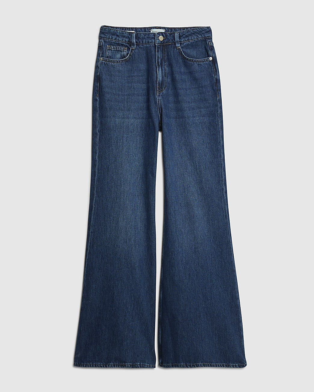 Blue High Rise Soft Wide Leg Jeans | River Island UK & IE