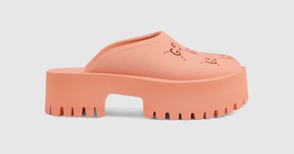 Women's platform perforated G sandal | Gucci (US)