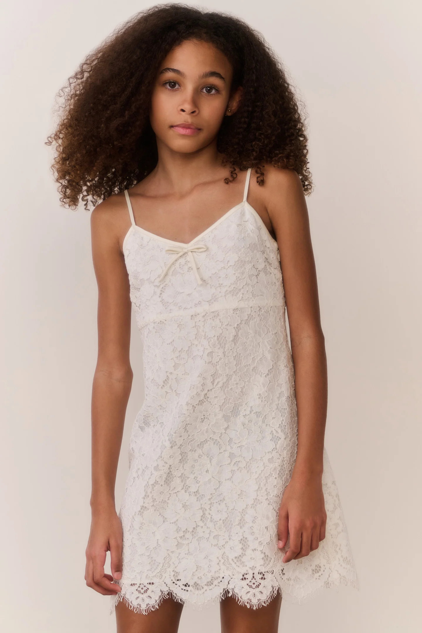 Tween Petaline Lace Mini Dress | LoveShackFancy