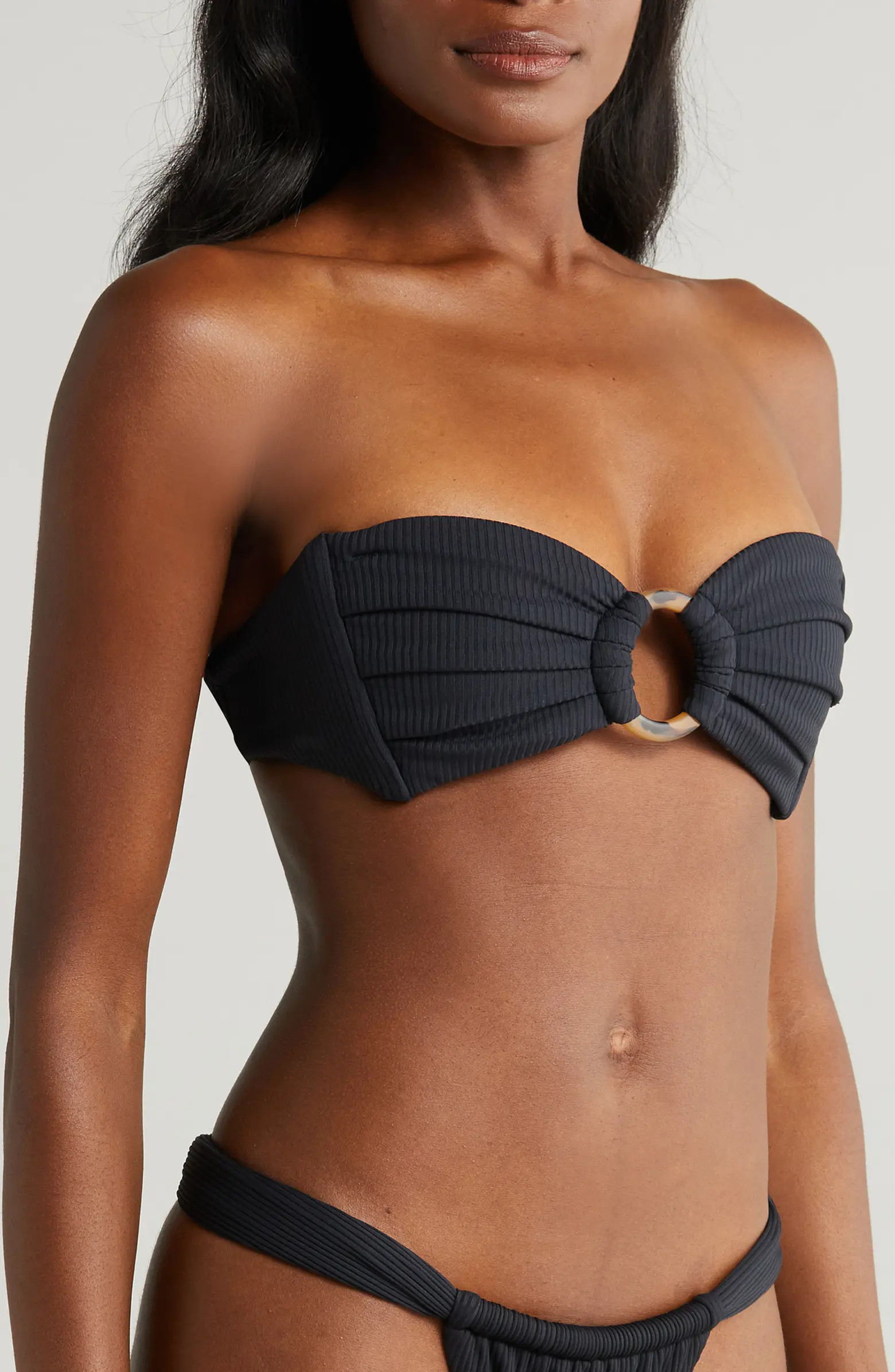 Tori O-Ring Rib Bikini Top | Nordstrom