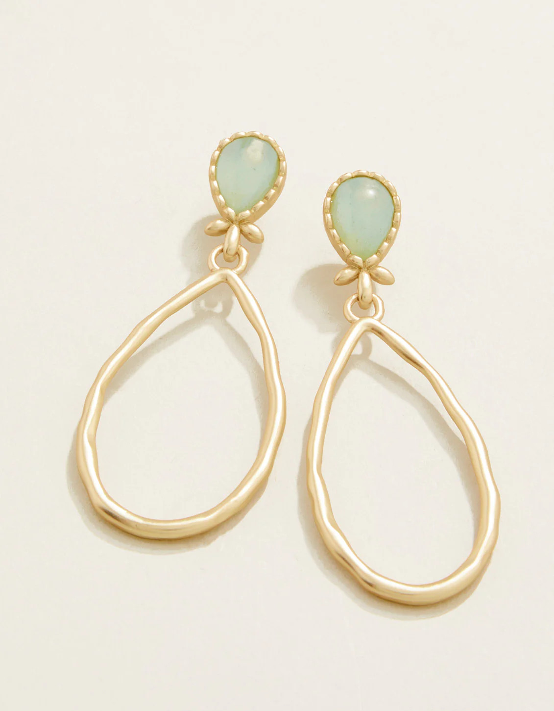 Nara Teardrop Earrings Sea Foam | Spartina 449