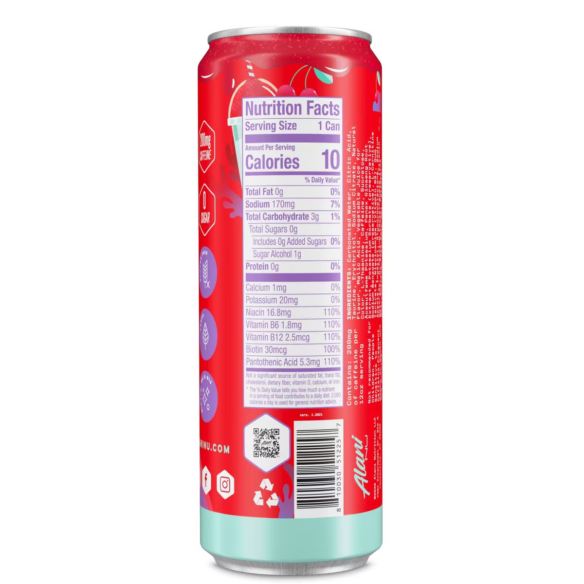 Alani Cherry Slush Energy Drink - 12 fl oz Can | Target
