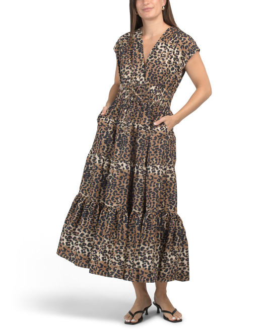 Cotton Luxe Animal Maxi Dress | Casual Dresses  | Marshalls | Marshalls