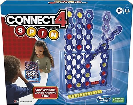 Hasbro Gaming Connect 4 Spin Game,Features Spinning Connect 4 Grid,2 Player Board Games for Famil... | Amazon (US)