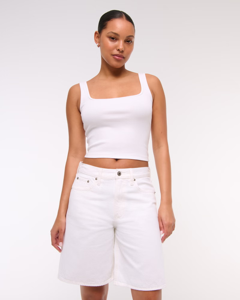 Women's Mid Rise Jort | Women's Bottoms | Abercrombie.com | Abercrombie & Fitch (US)