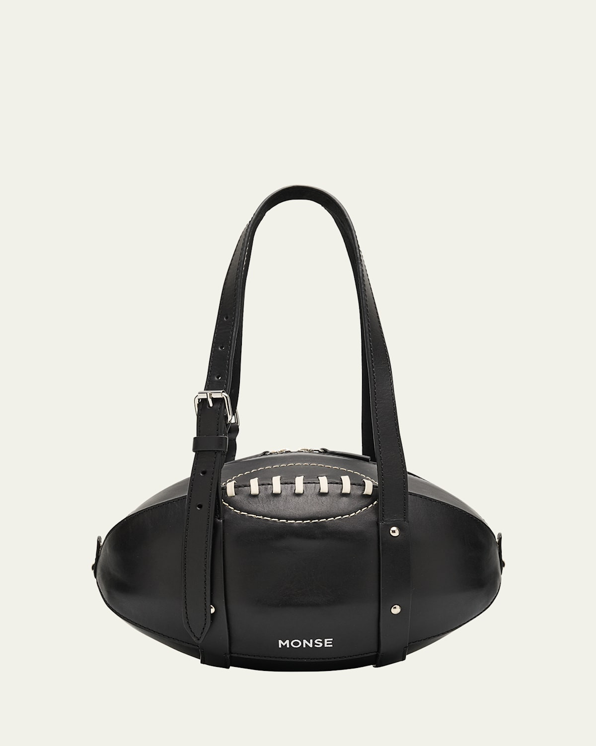 Leather Football Shoulder Bag | Bergdorf Goodman