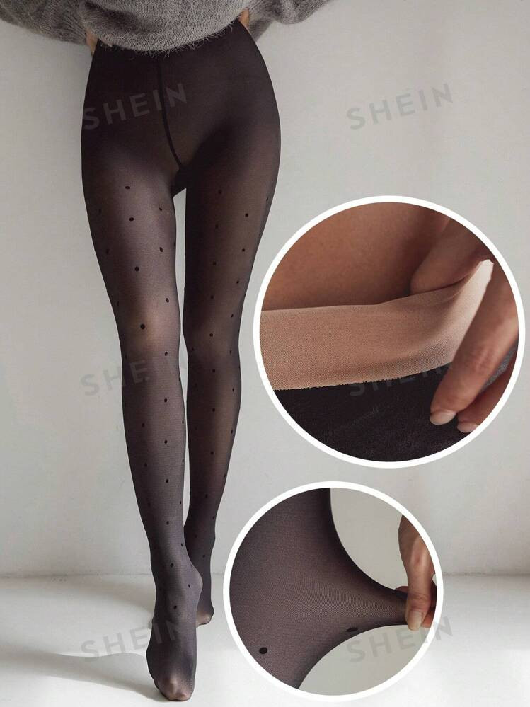 DAZY Polka Dot Print Tights | SHEIN