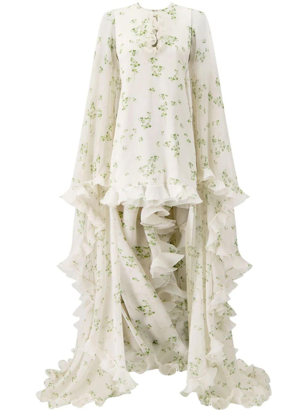 Lucky Love silk cape dress | Farfetch Global