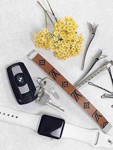 LV Leather Embossed Bracelet Monogram | Amazon (US)