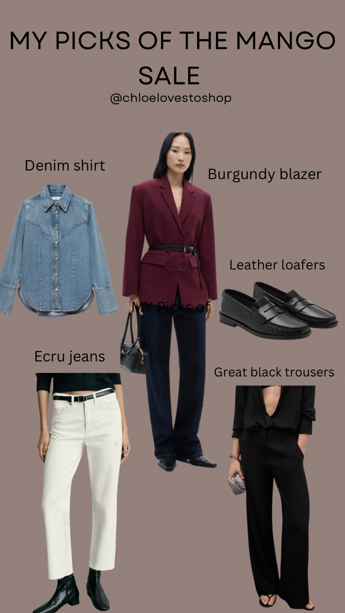 Have ordered a few things - really excited about the jeans, the burgundy blazer and the black trousers! 