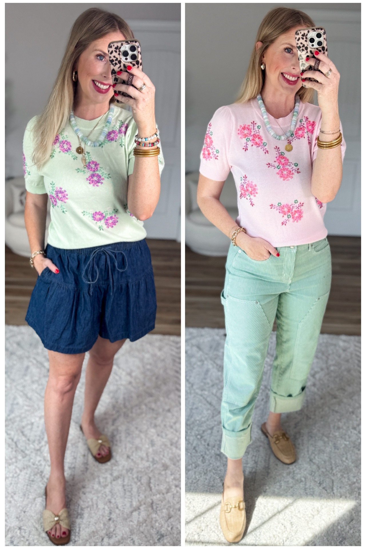 2 ways to style this floral beaded sweater from Walmart!

#LTKootd #LTKmomlife